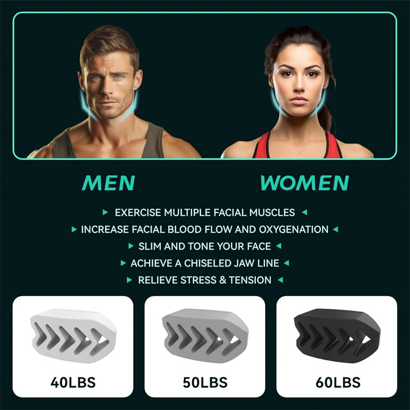 New Double Chin Exercise Device Silicone Jaw Exercise Device Facial Tightening